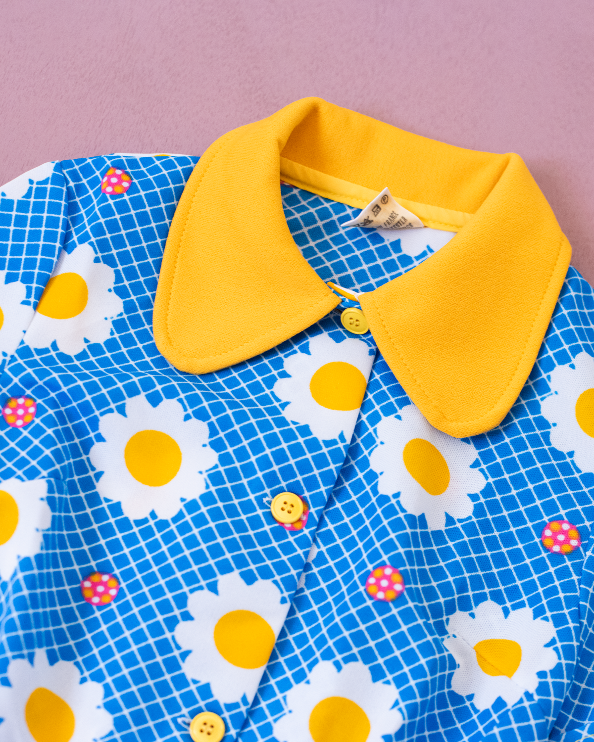 Seventies Floral Dress | French Dead Stock | 6-7 Years
