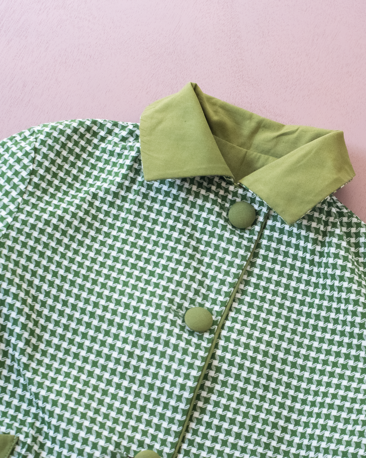Green reversible jacket from the 70s | 5-6 years