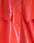 מעיל גשם אדום רחב עם פונצ׳ו | 8-9 שנים