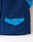 חולצת בטן כחולה מהאייטיז | 6-7 שנים