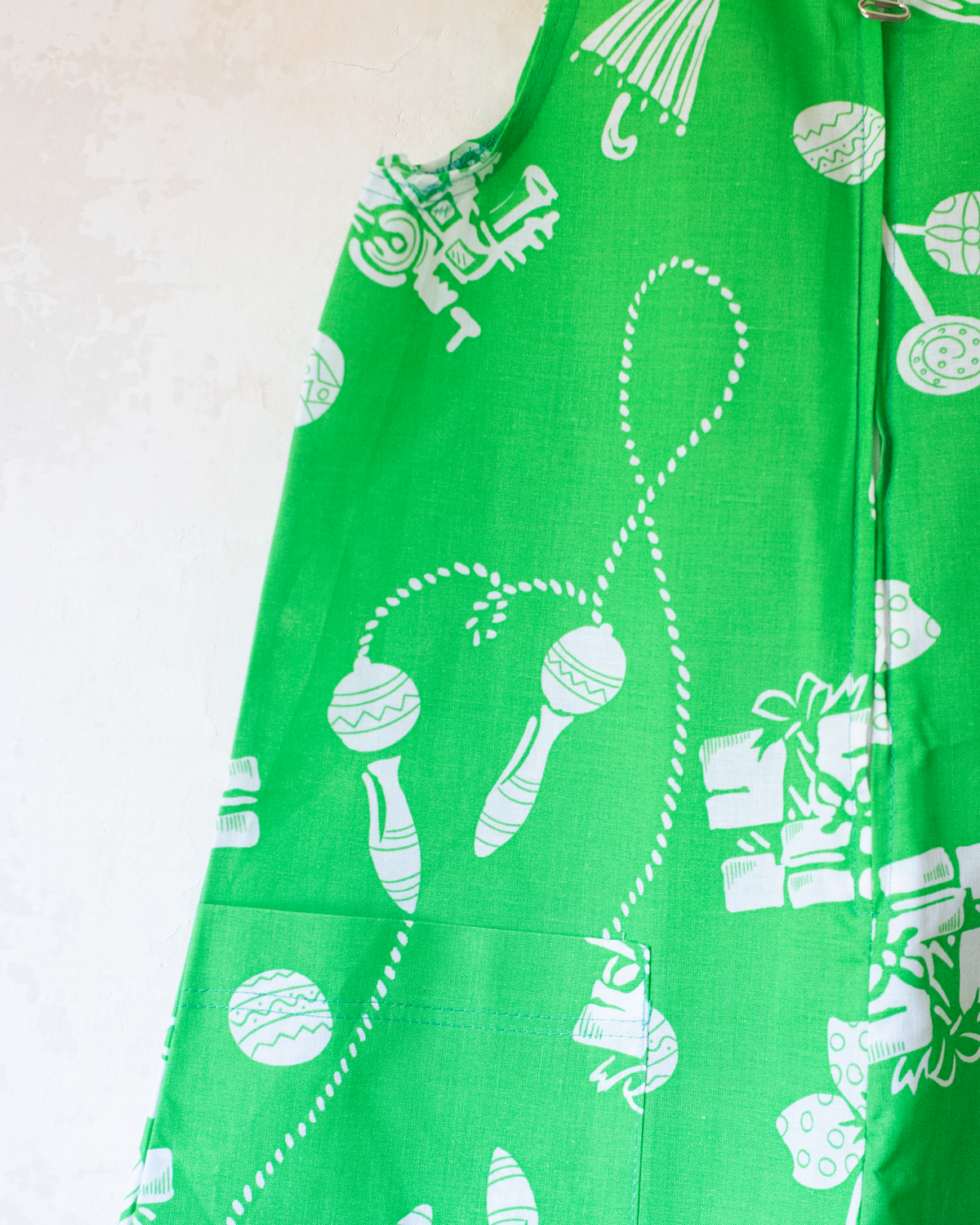 Summer green overalls with prints | 10-11 years