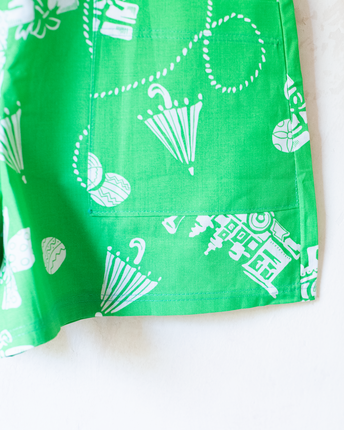 Summer green overalls with prints | 10-11 years