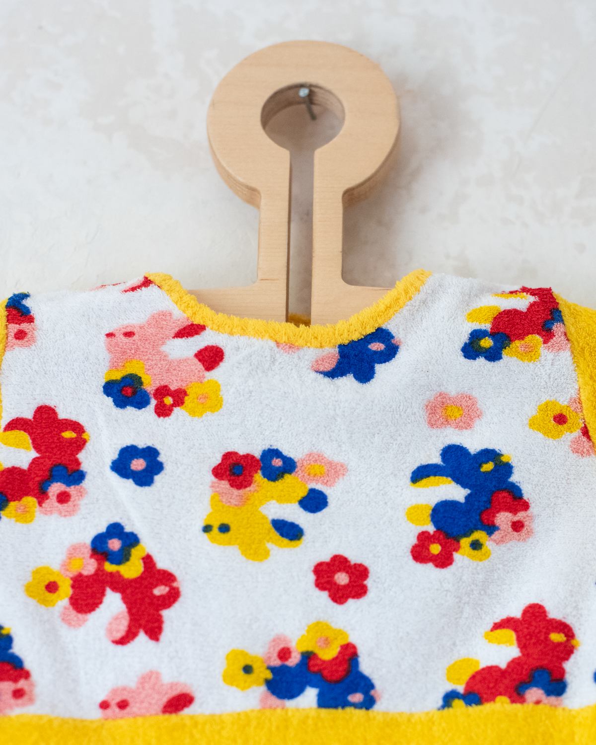 Towelling overall with bunnies | 0-3 months