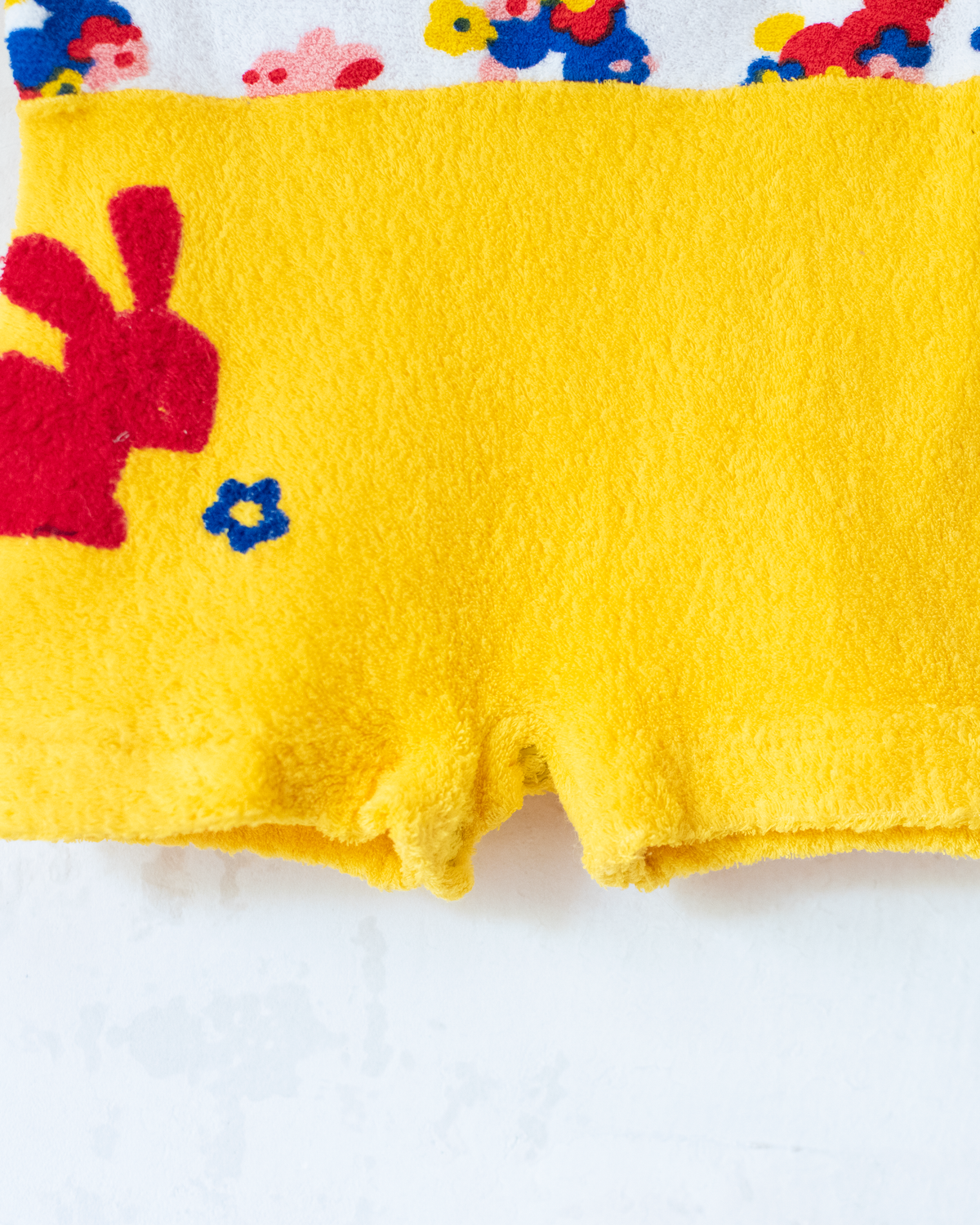 Towelling overall with bunnies | 0-3 months