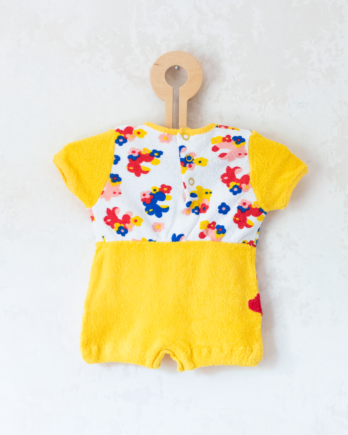 Towelling overall with bunnies | 0-3 months