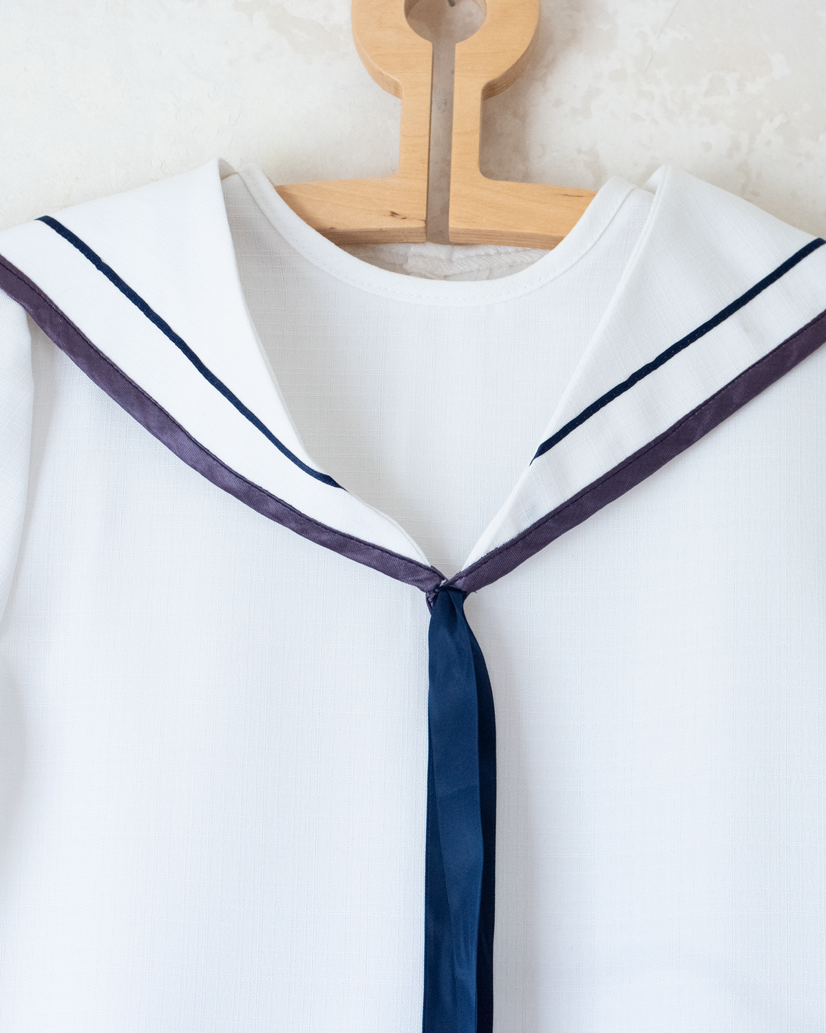 White sailor dress from England | 7-9 years