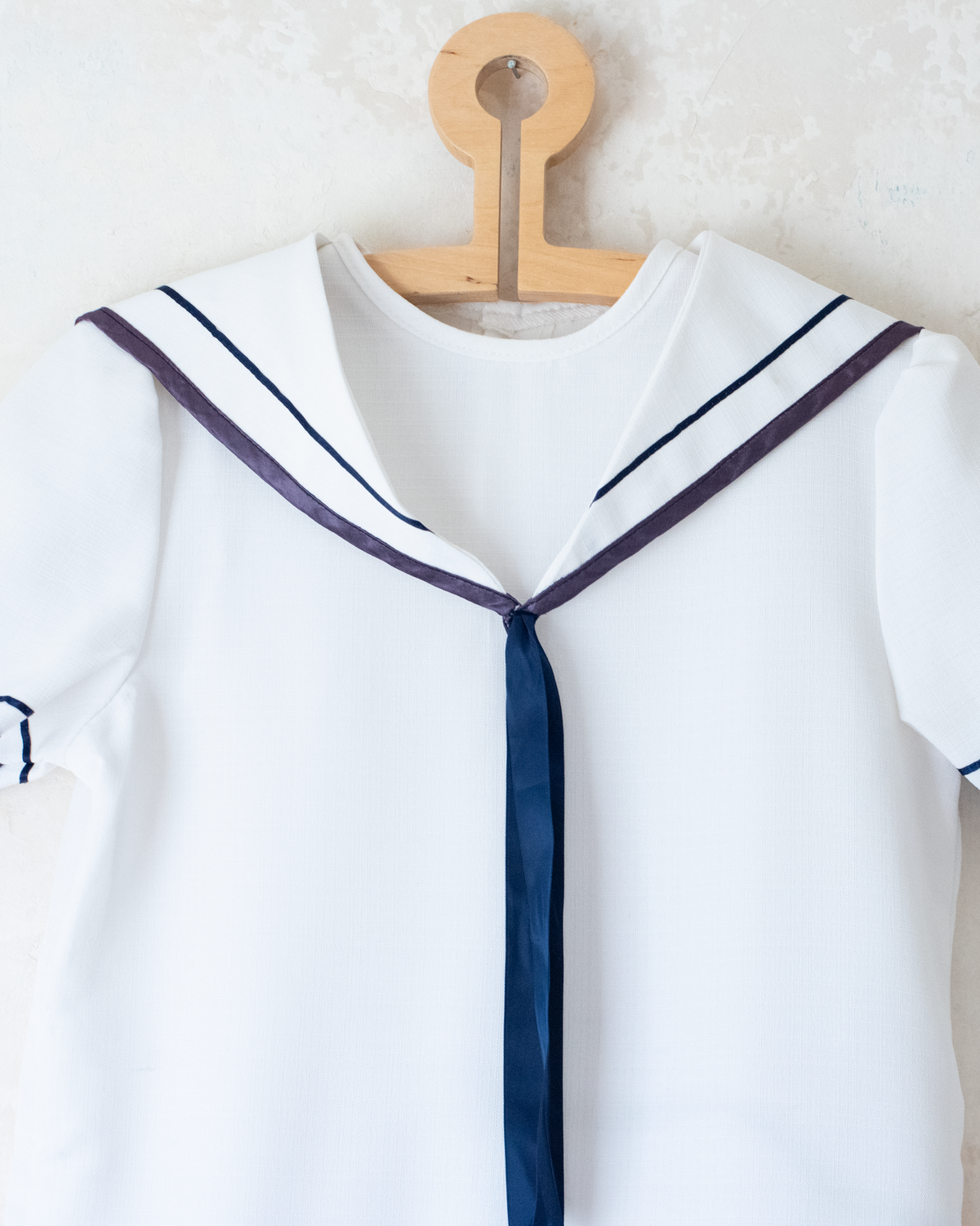 White sailor dress from England | 7-9 years