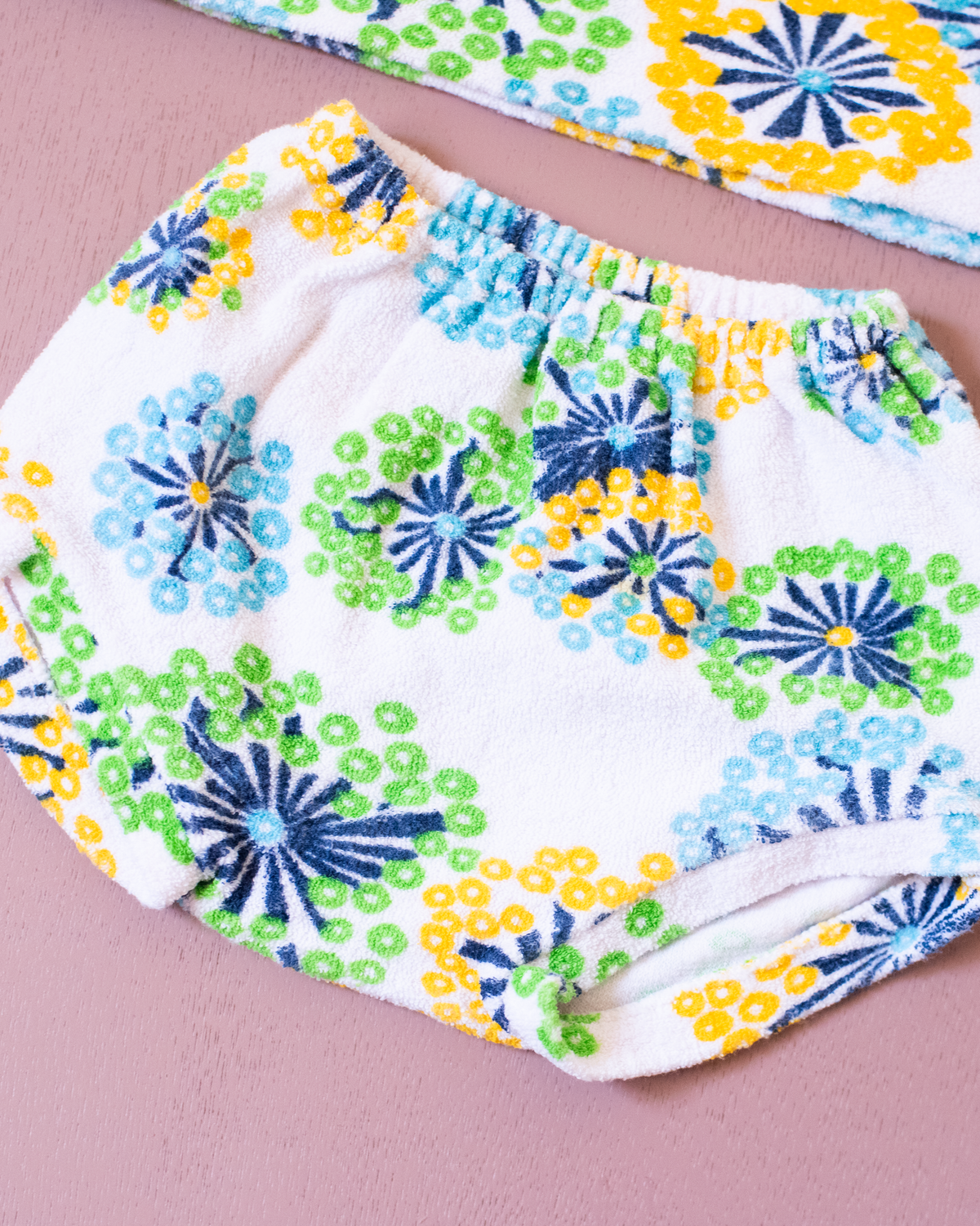 French floral towelling set | 3-6 months