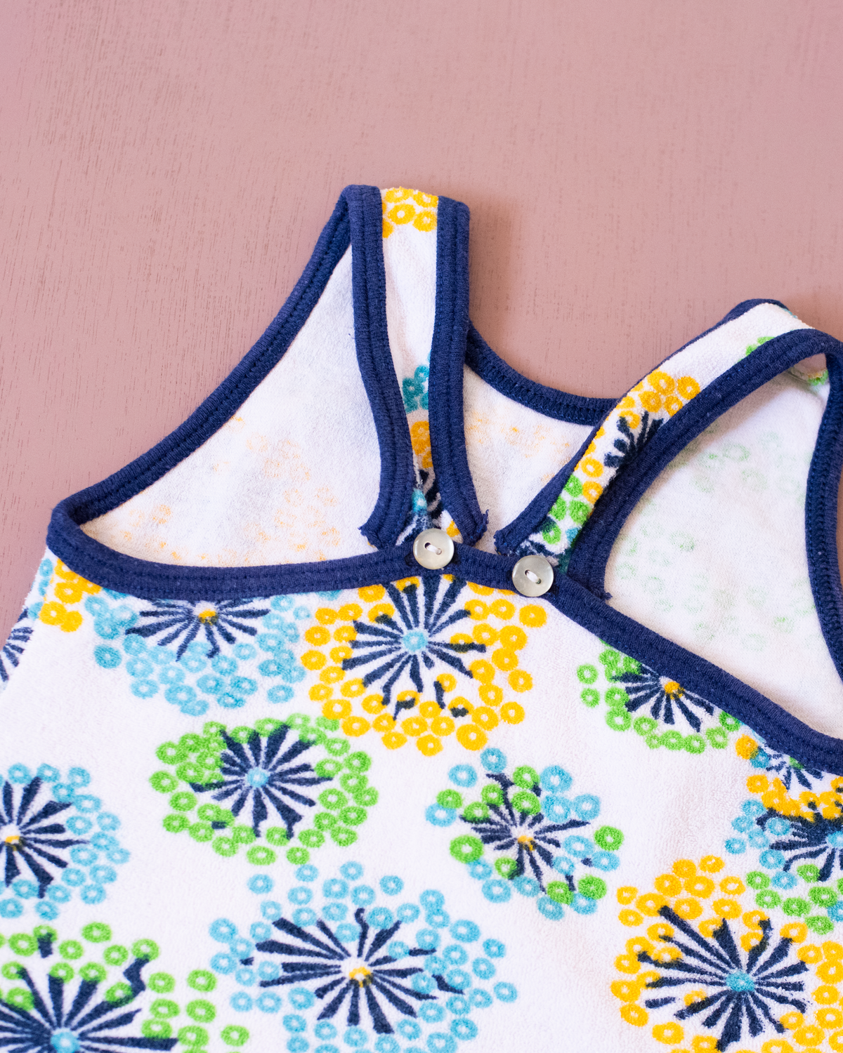 French floral towelling set | 3-6 months