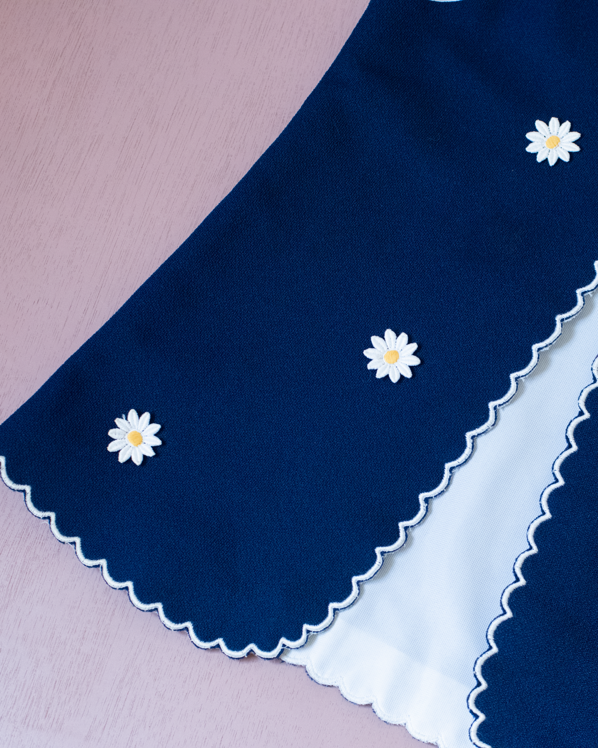 Blue cardigan with daisies | 8-10 years