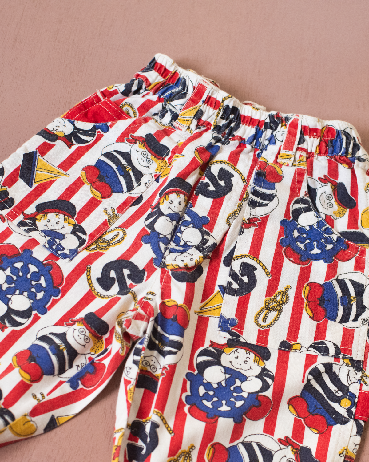 Long pants with stripes and sailor prints | 12-18 months