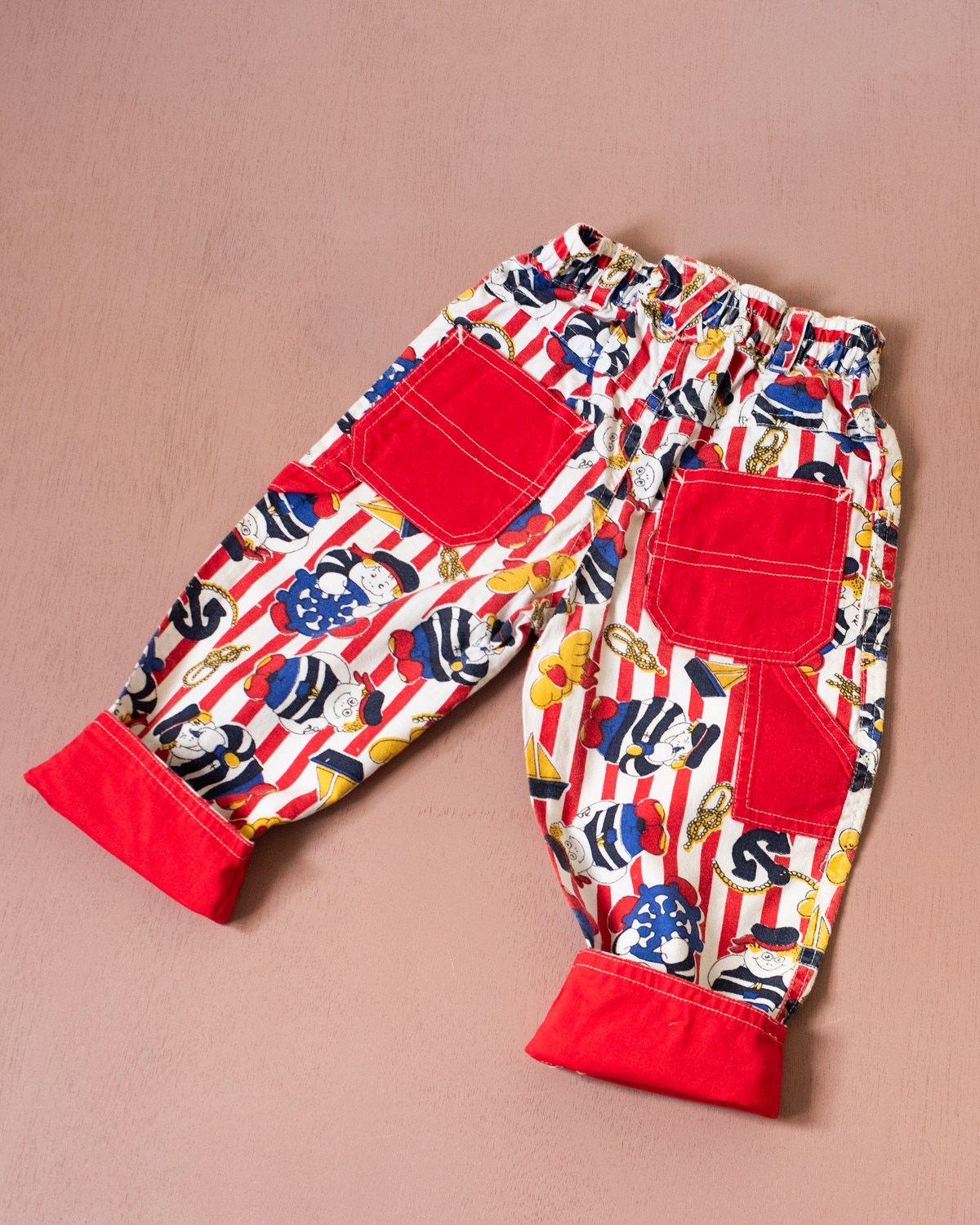 Long pants with stripes and sailor prints | 12-18 months