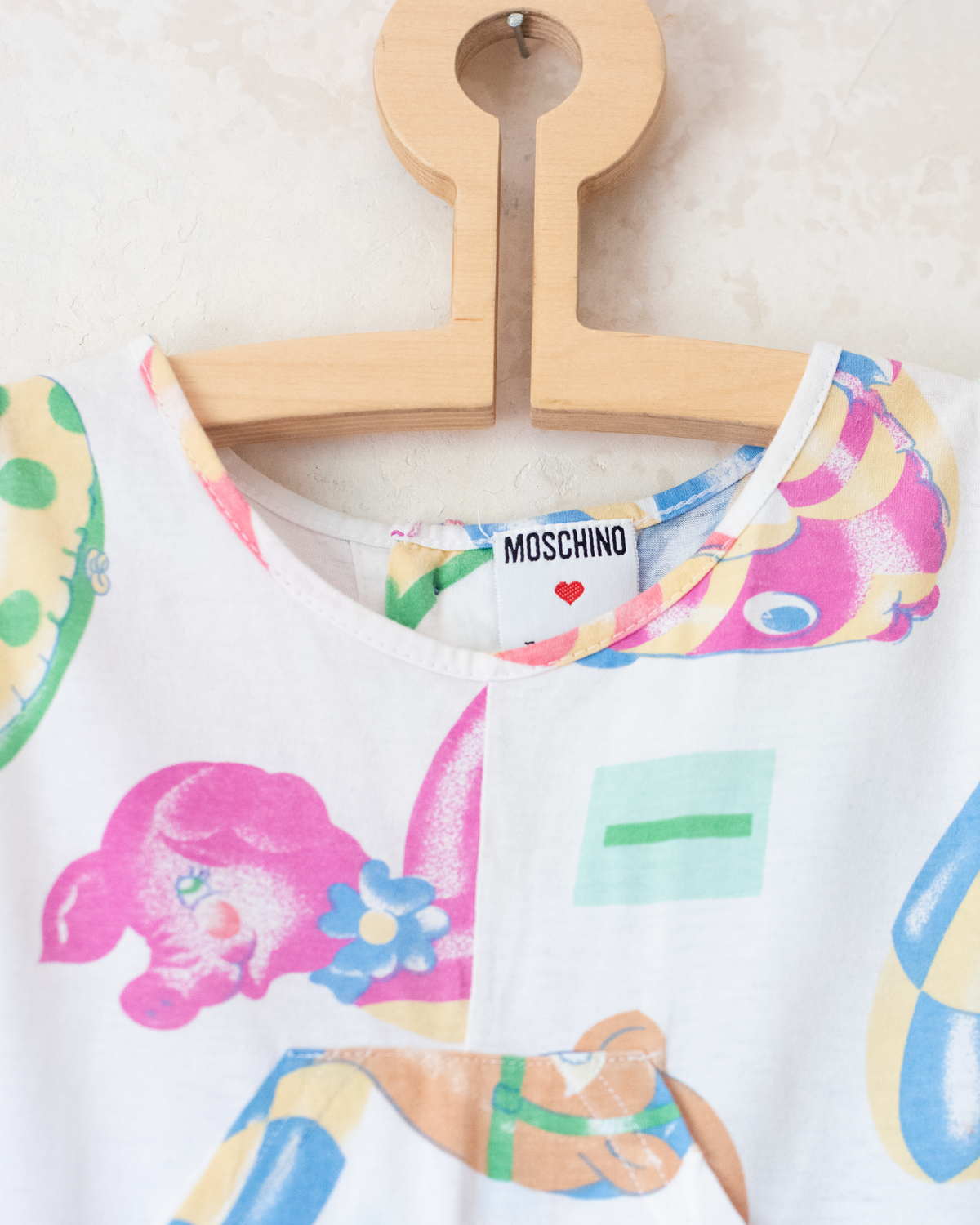 Colorful vintage Moschino romper | 6-9 months