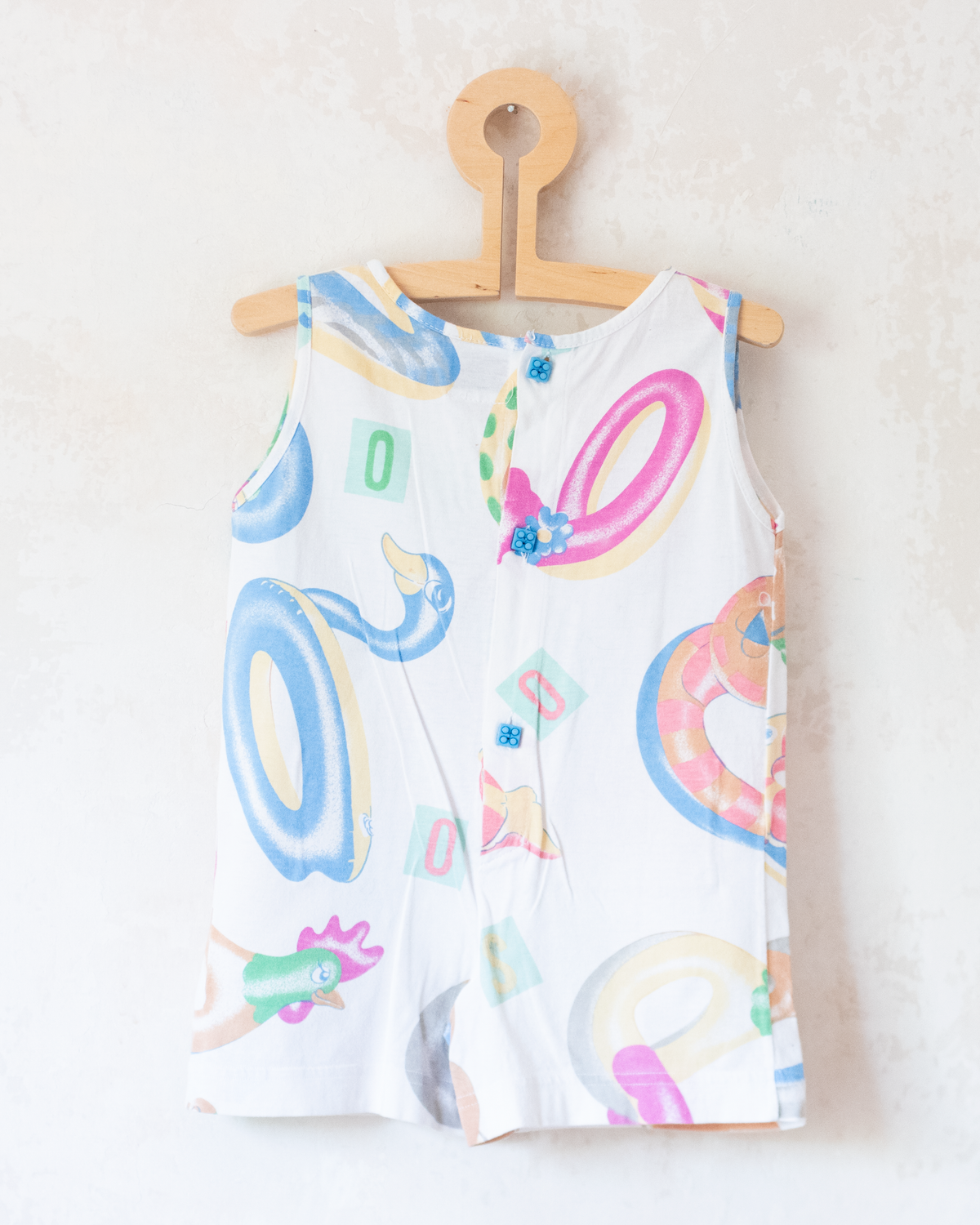 Colorful vintage Moschino romper | 6-9 months
