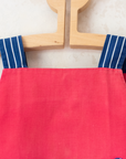 Red embroidered tank top from the 1950s | 18-24 months