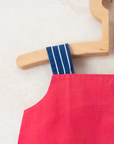 Red embroidered tank top from the 1950s | 18-24 months
