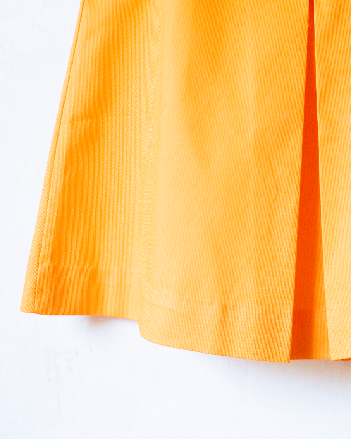 Seventies orange dress with belt | Italian dead stock | 8-9 years