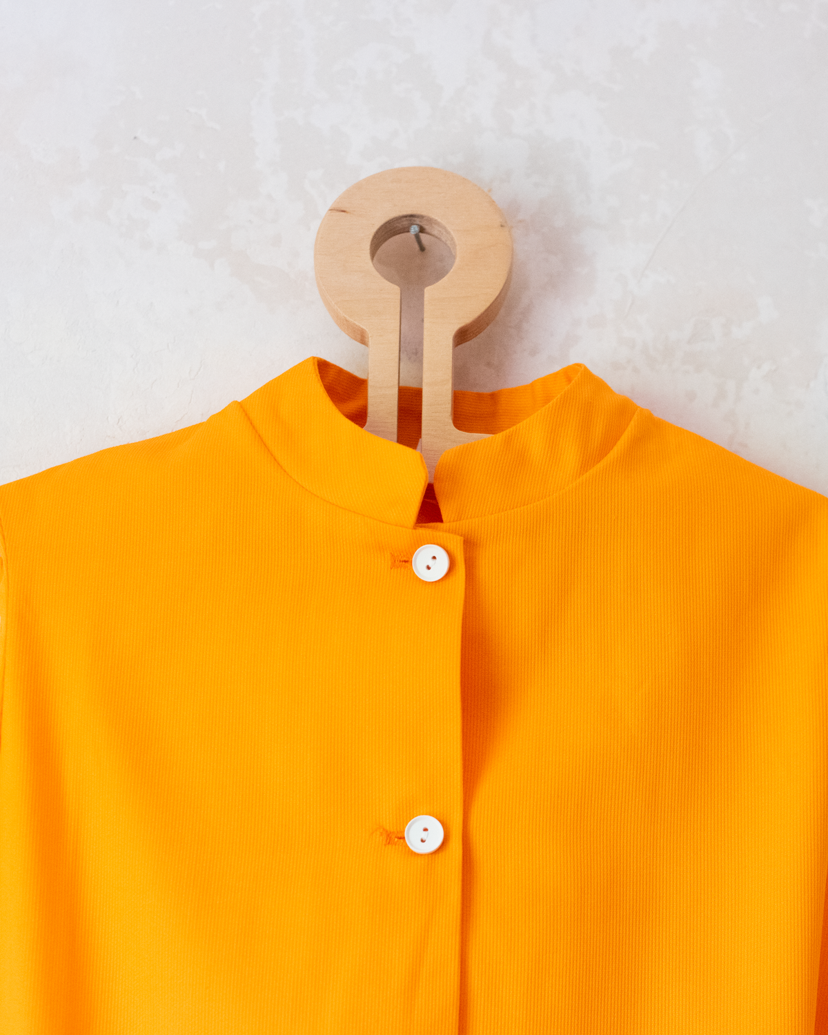 Seventies orange dress with belt | Italian dead stock | 8-9 years