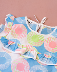 Colorful circle dress | French deadstock from the Sixties | 18-24 months