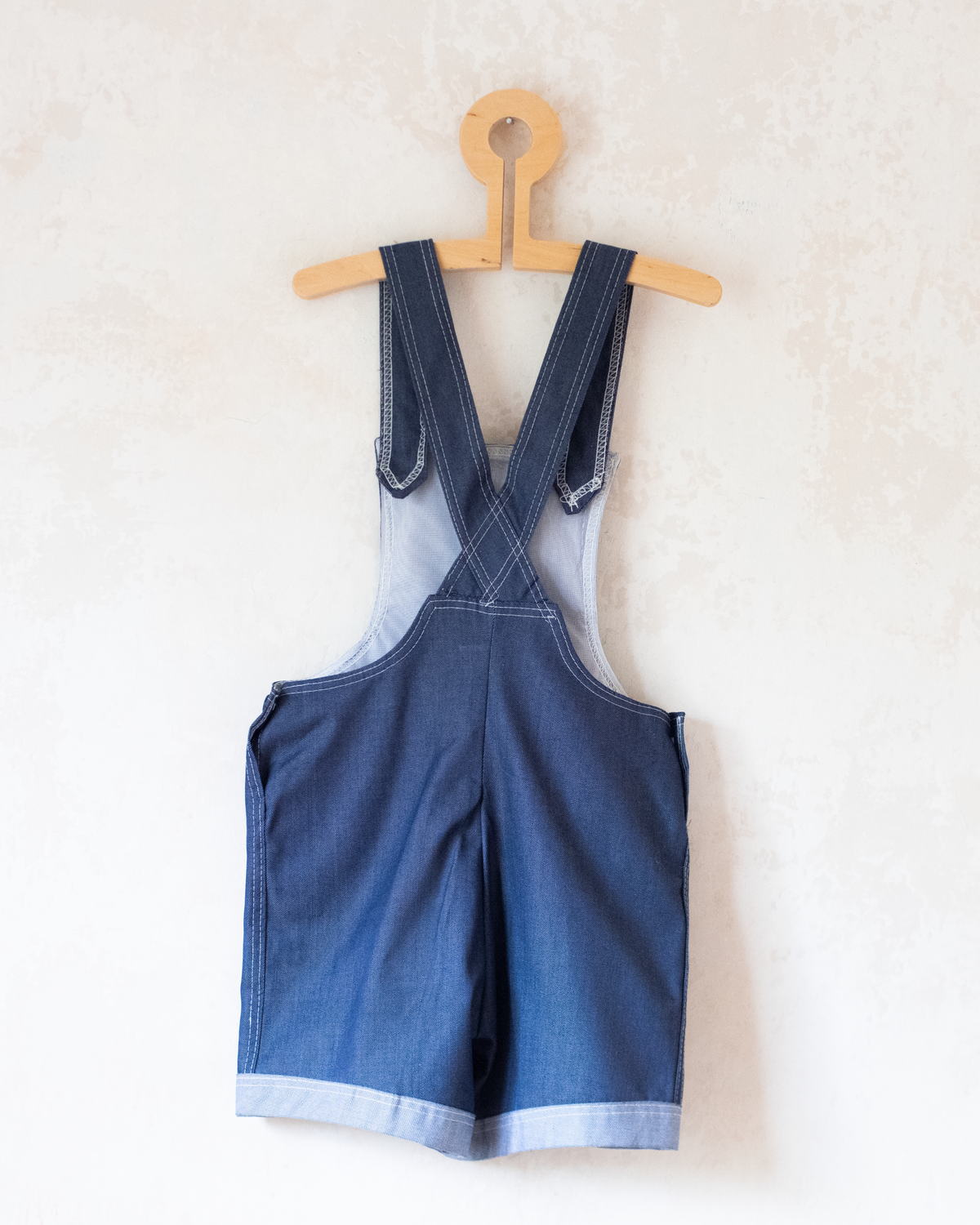 Blue short overalls | French deadstock from the seventies | 4-5 years