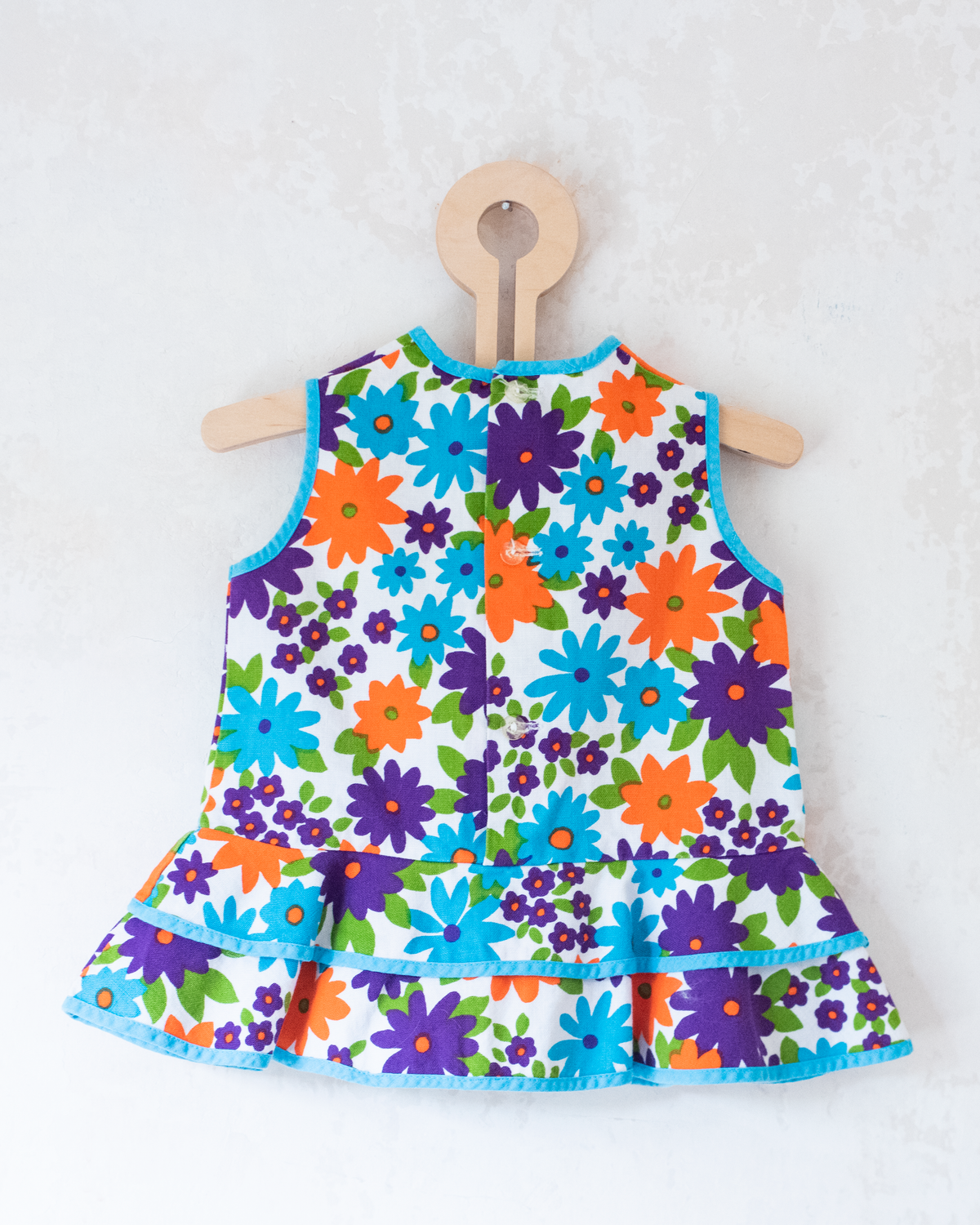 Sixties floral dress | 6-9 months