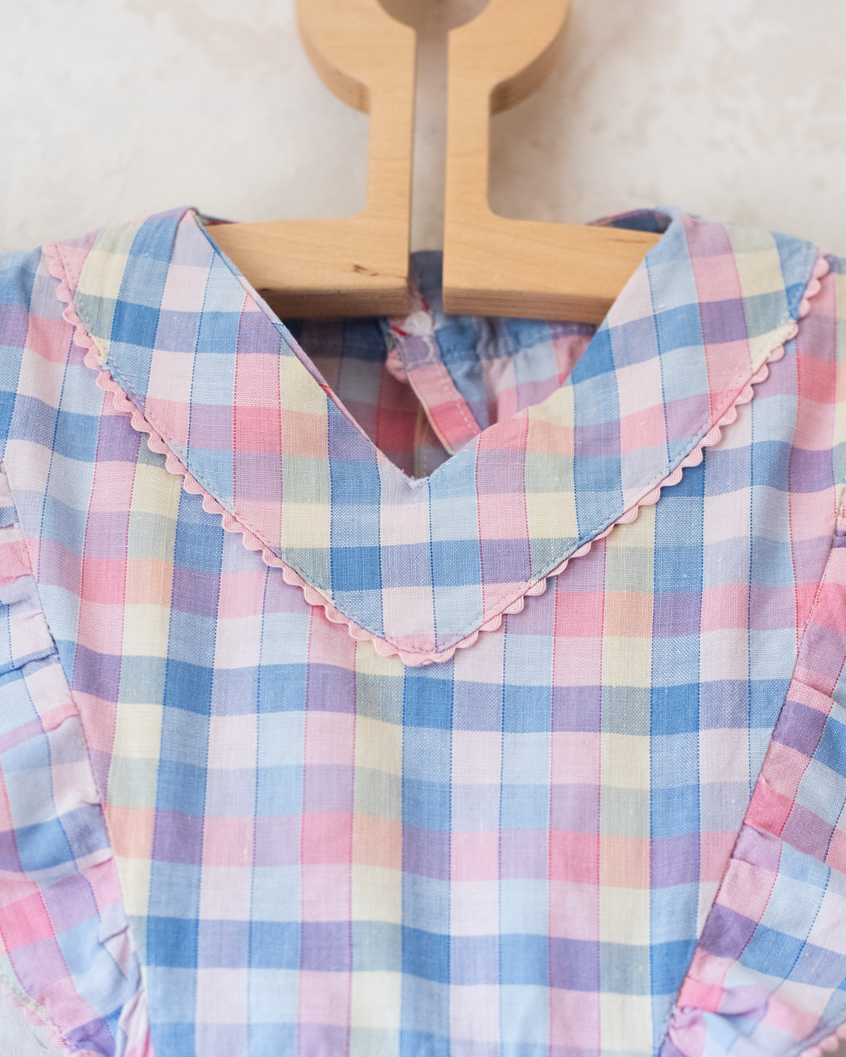 Plaid dress from the 60s | 3-4 years