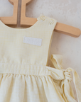 שמלת פסים צהובה | 6-9 חודשים