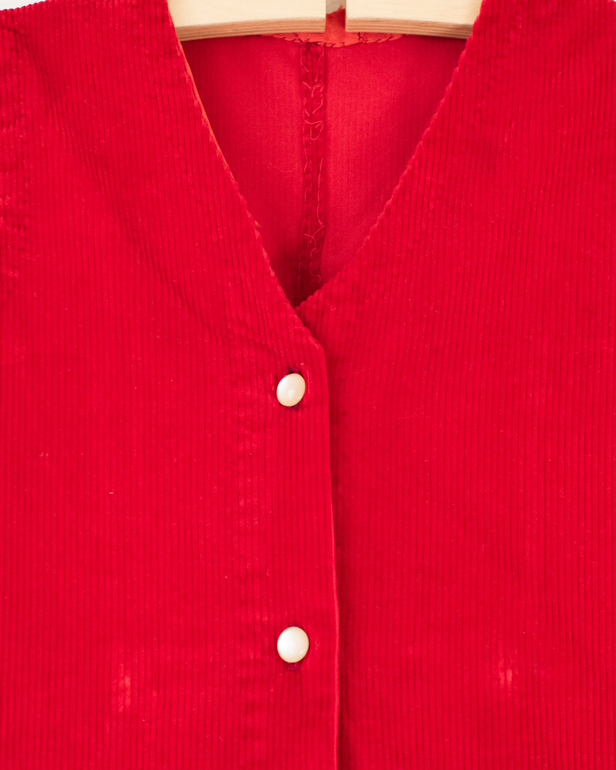 Red corduroy cardigan | 7-9 years