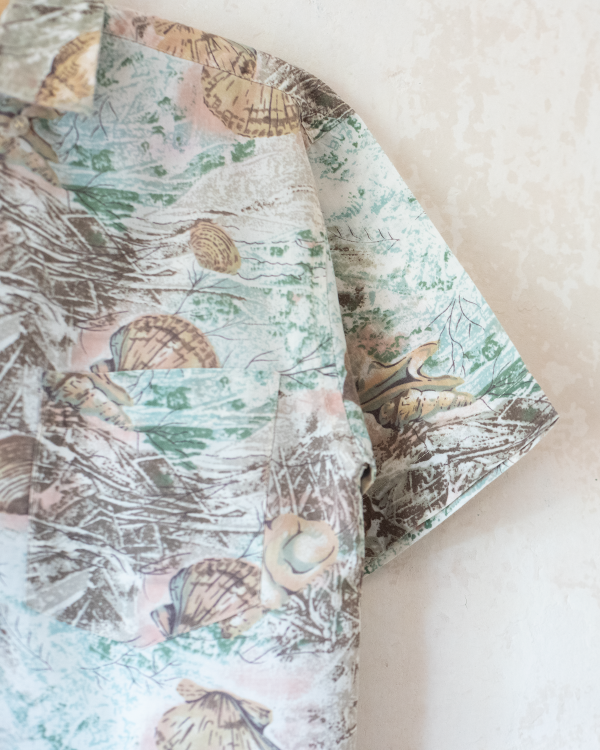 Shell-patterned button-down shirt | 5-6 years