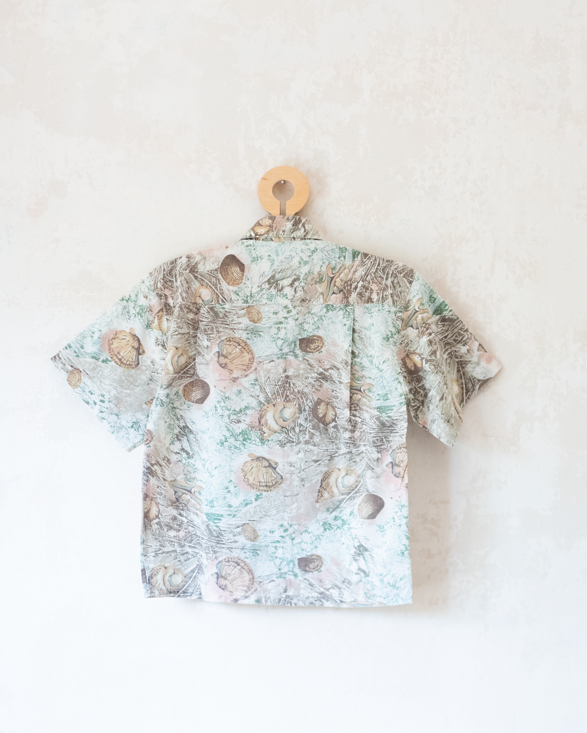 Shell-patterned button-down shirt | 5-6 years