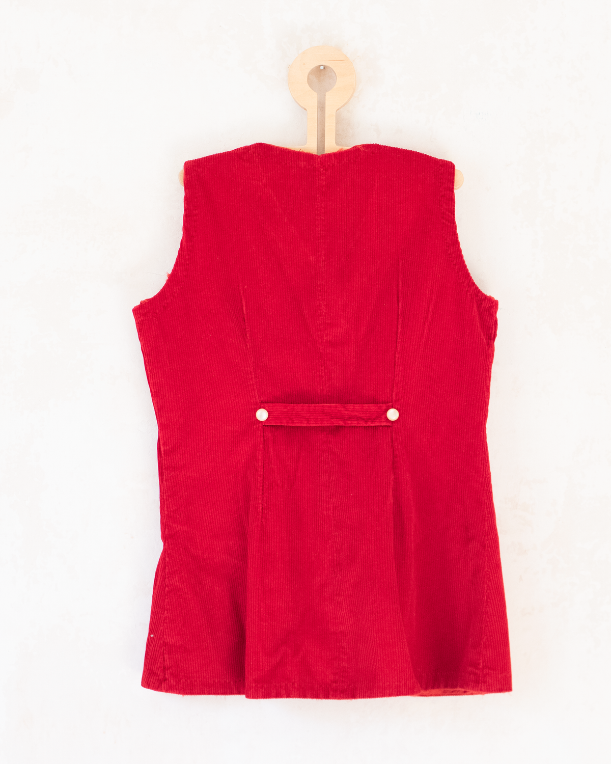 Red corduroy cardigan | 7-9 years