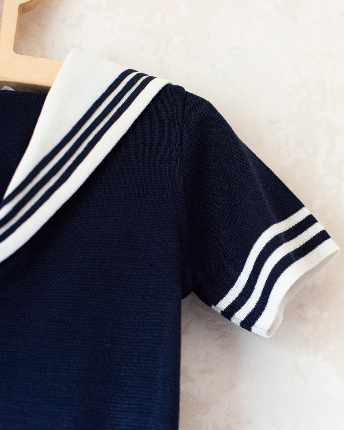 Knitted Sailor T-shirt with Tennis Racket | 2-3 years