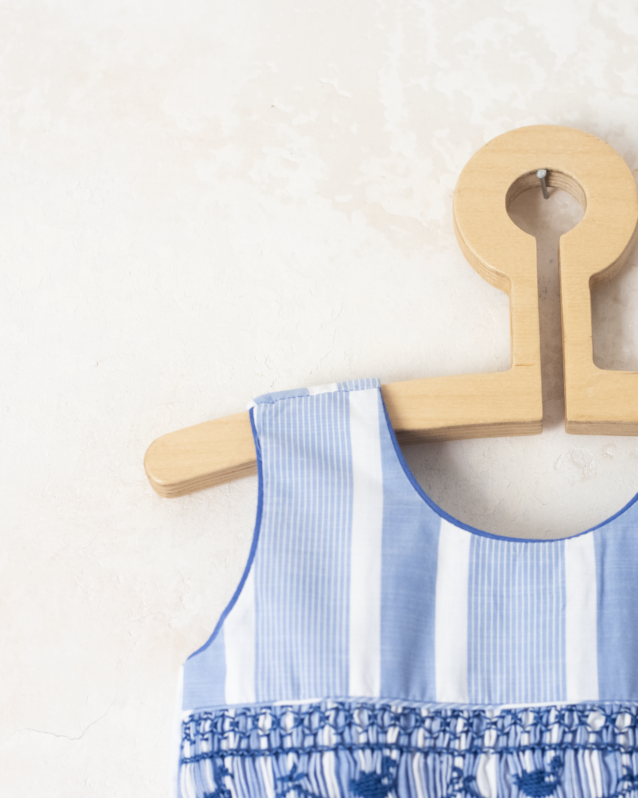 אוברול עם פסים וברווזים רקומים | 9-12 חודשים