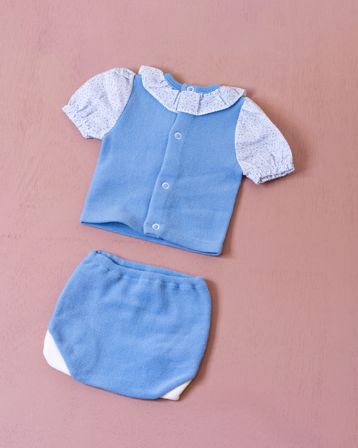 Knitted set with coffee grinder | French Dead Stock | 0-3 months