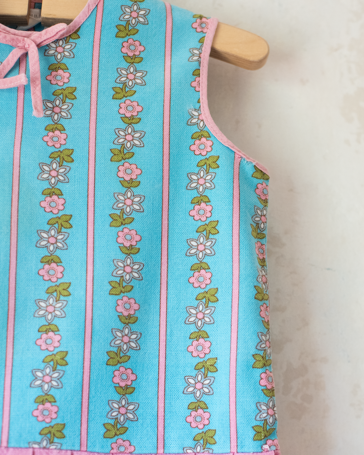 Pink floral dress with bandana | 9-12 months