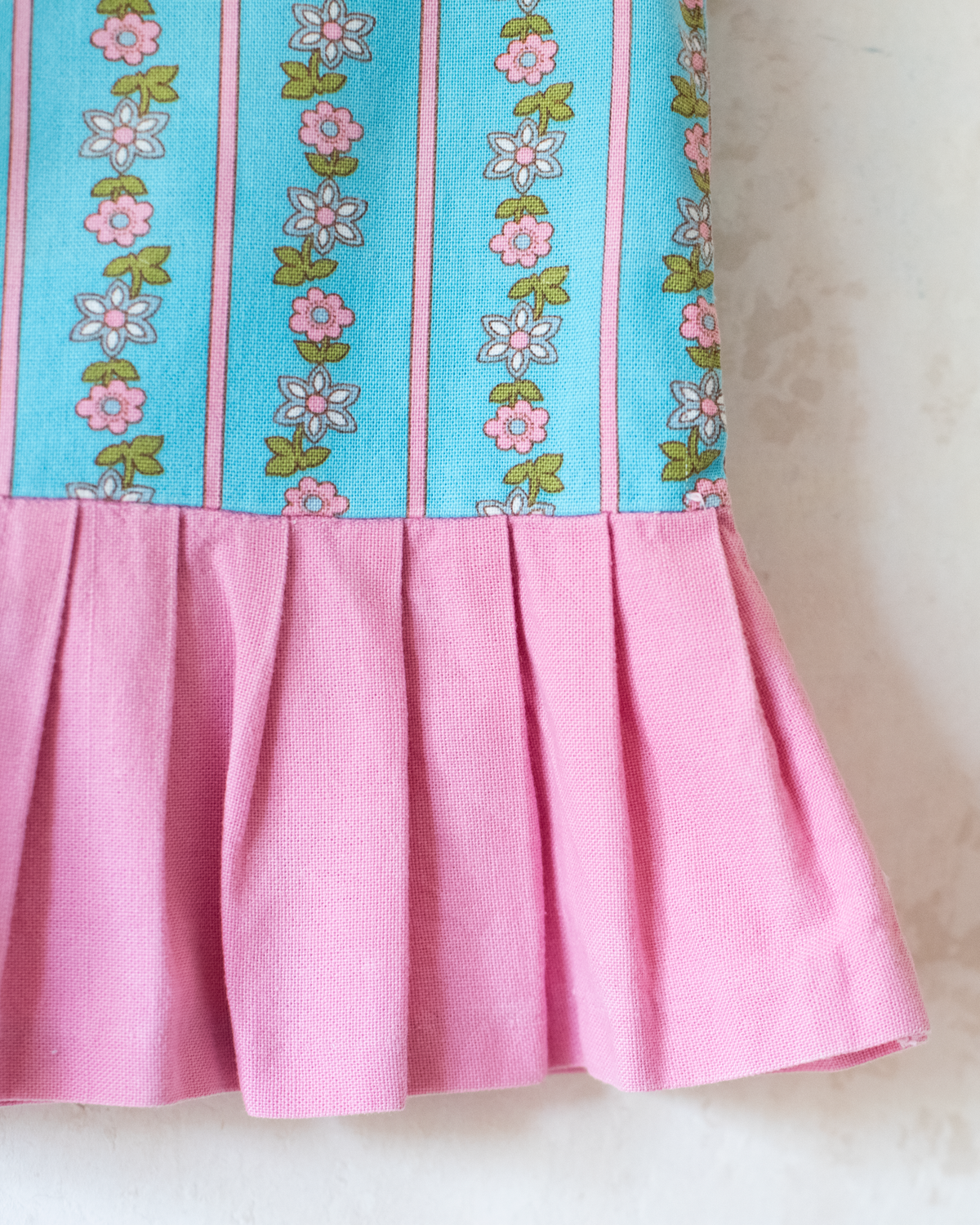 Pink floral dress with bandana | 9-12 months