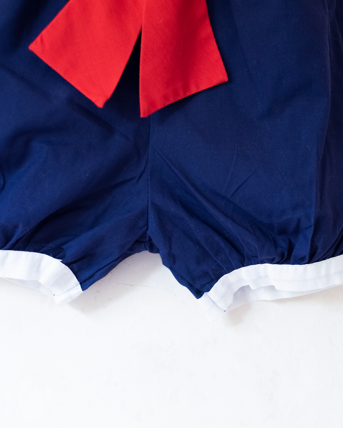 Sailor overalls with red ribbon | 3-6 months