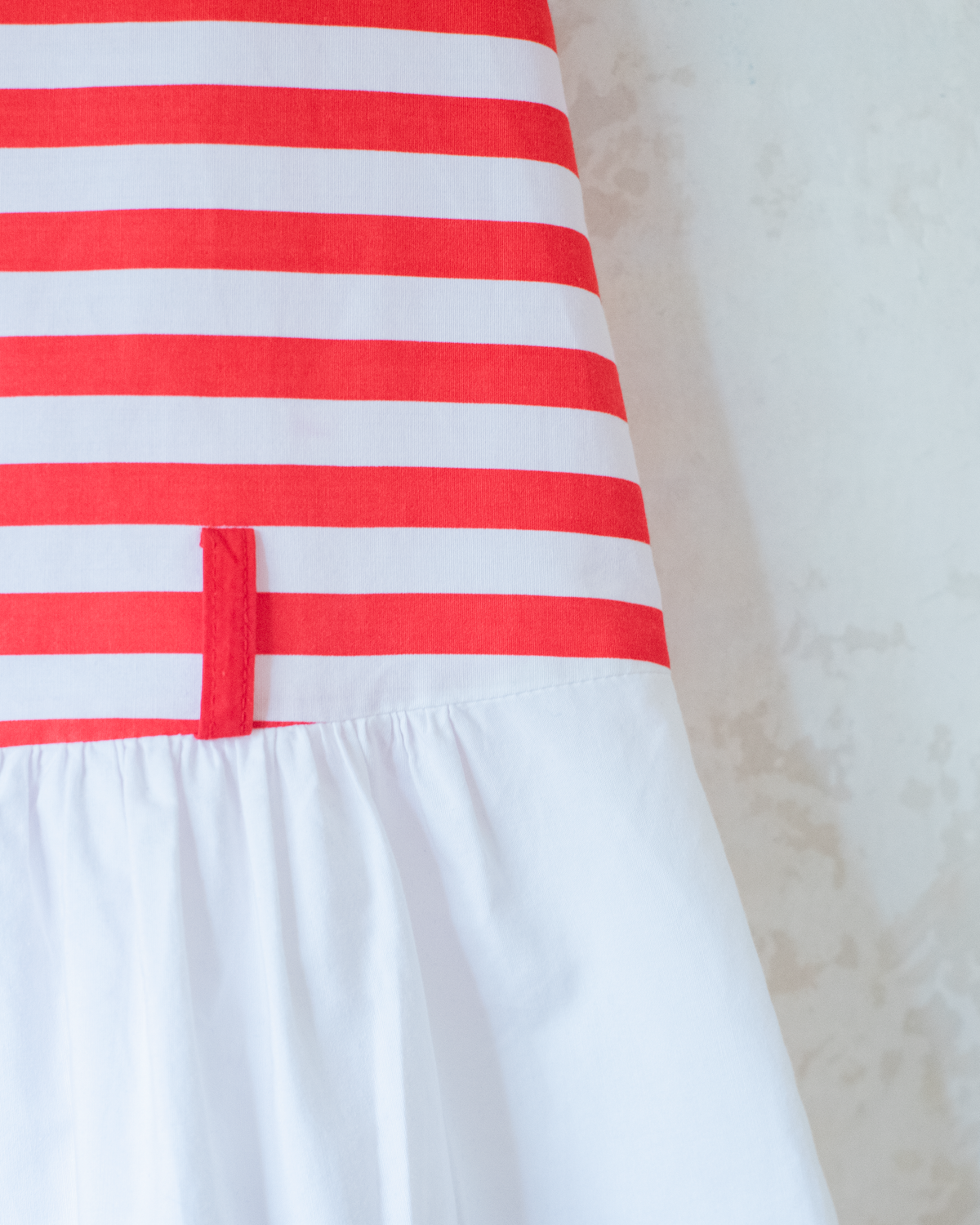 Red and white sailor dress | 4-5 years
