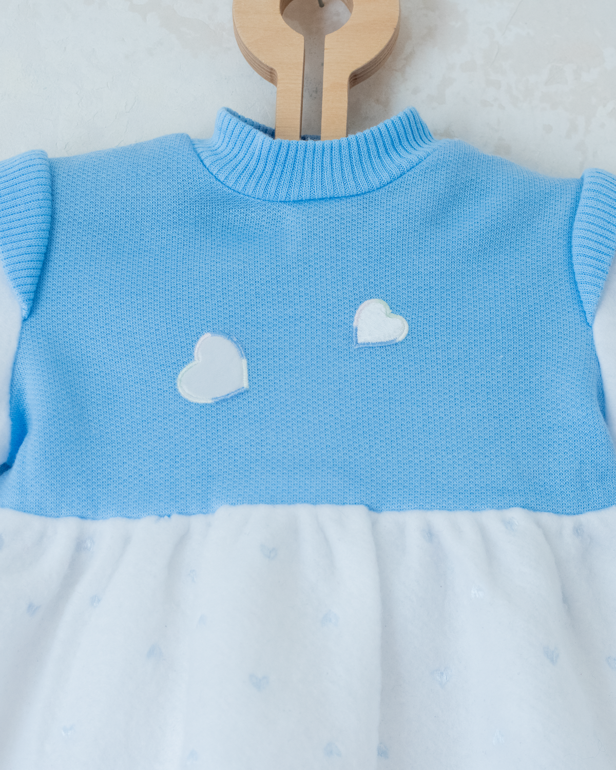 Winter dress with hearts | 12-18 months