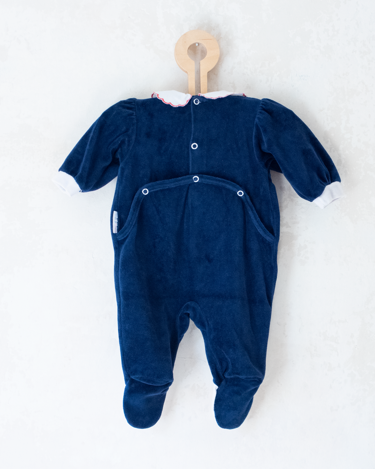Velvet jumpsuit with beetles | 3-6 months
