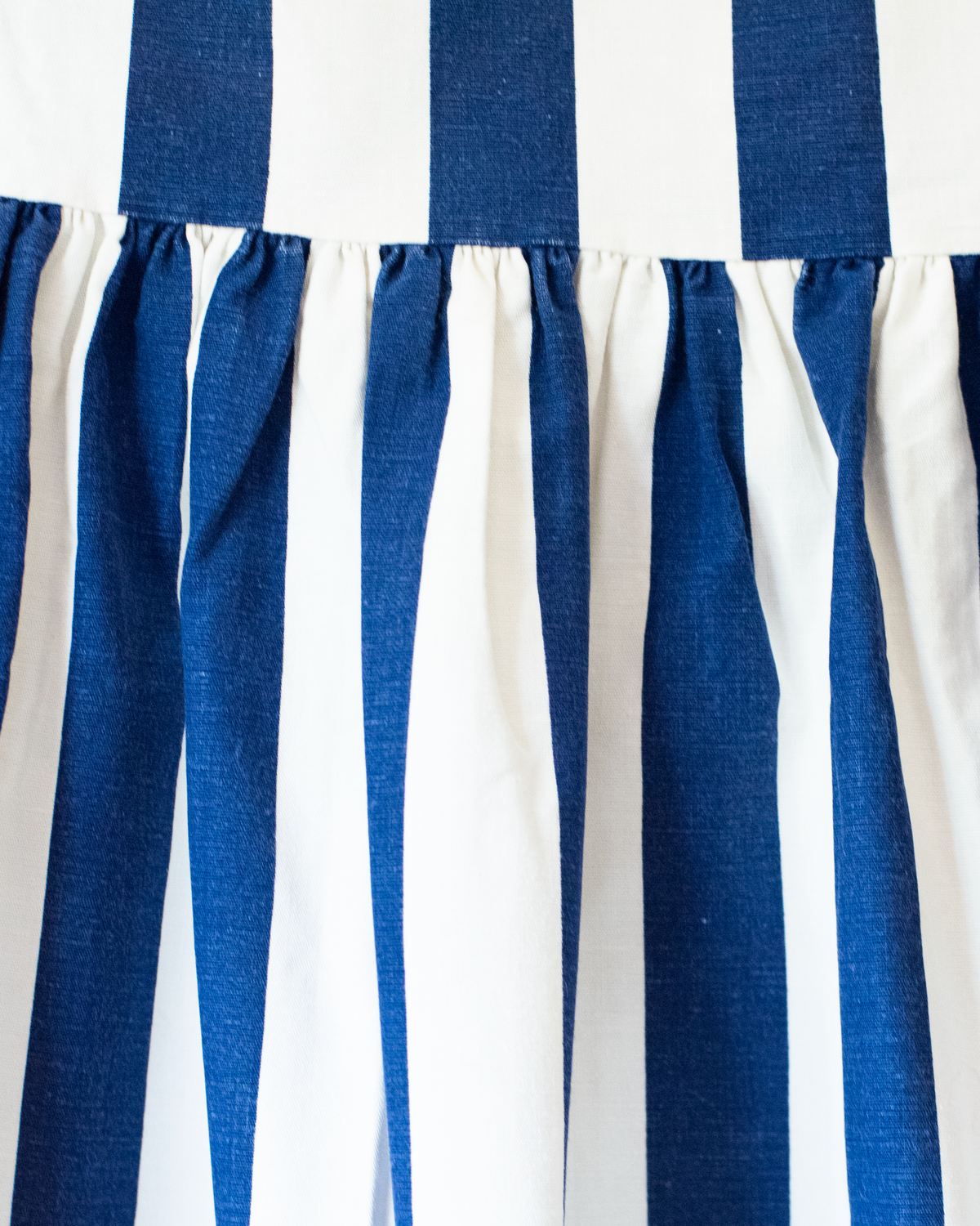 Striped dress with embroidered fish | From the 60s in France | 4-5 years