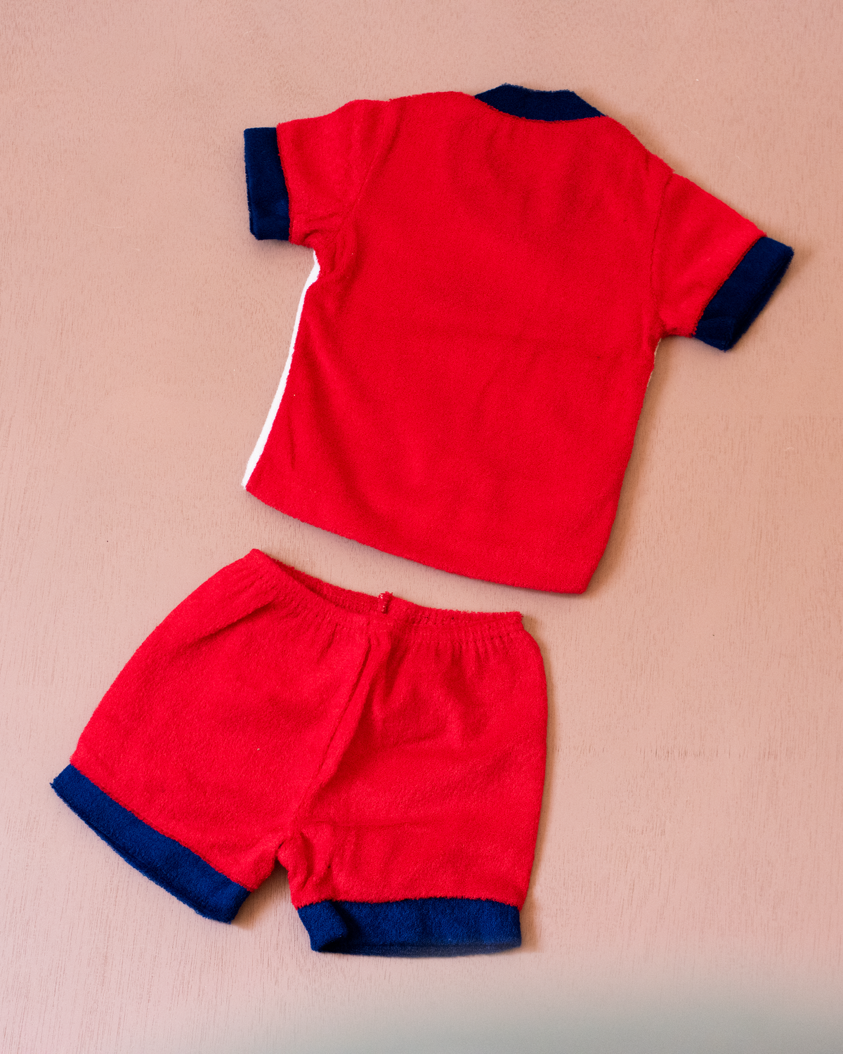 Red towel set with chick | Spanish Deadstock | 6-9 months