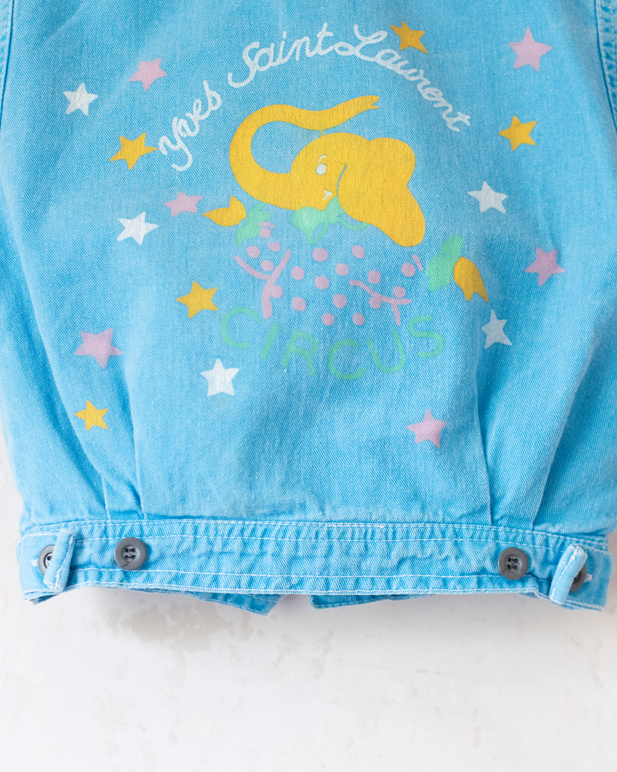 Yves Saint Laurent Circus Print Denim Jacket | 12-18 Months