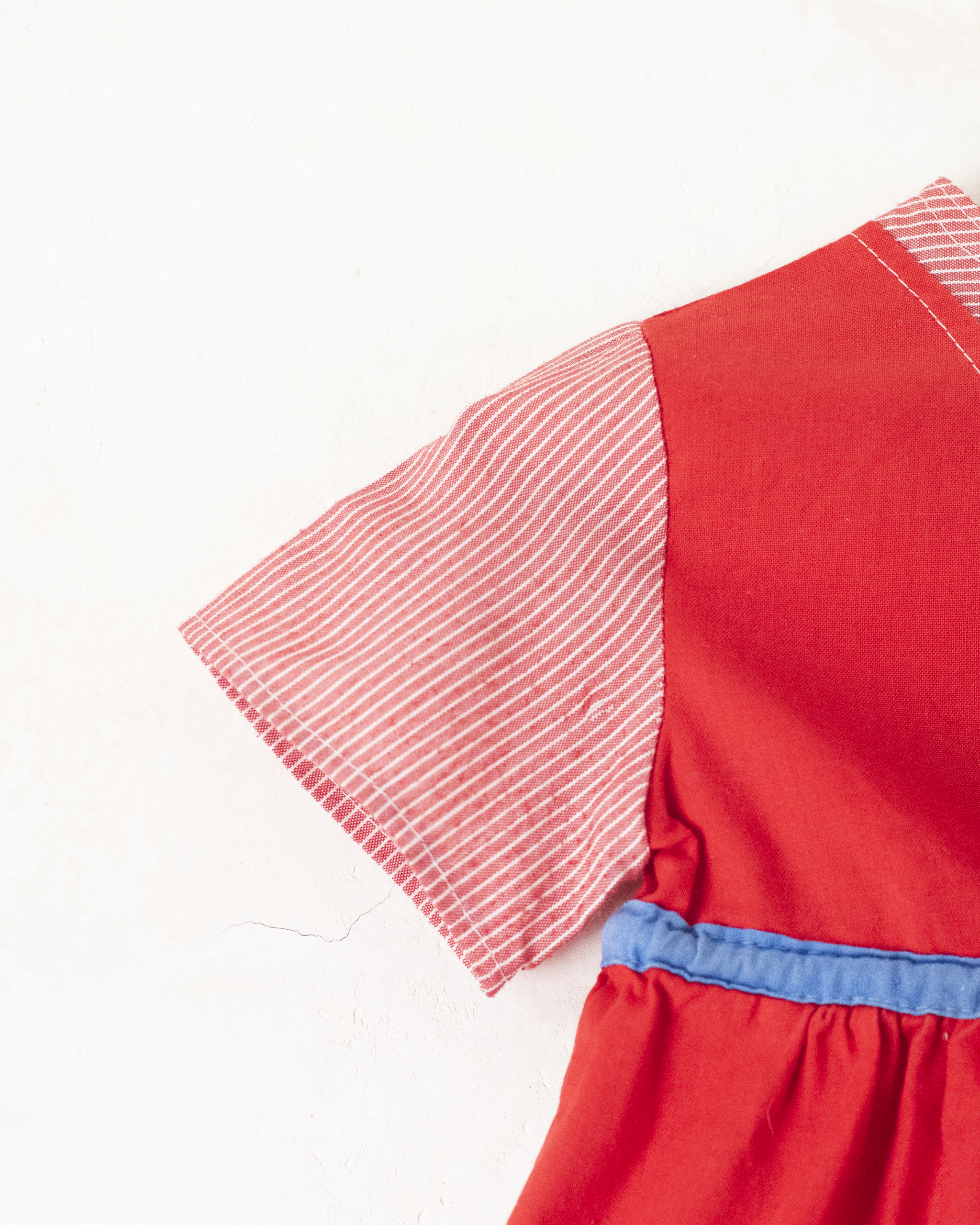 שמלת ימאים אדומה | 9-12 חודשים