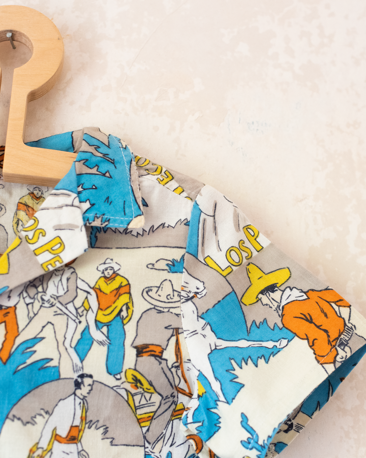 Button-down shirt with cowboy prints | 2-3 years