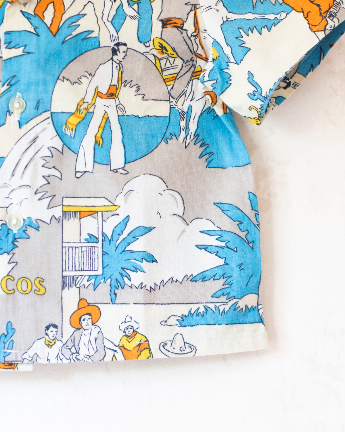 Button-down shirt with cowboy prints | 2-3 years