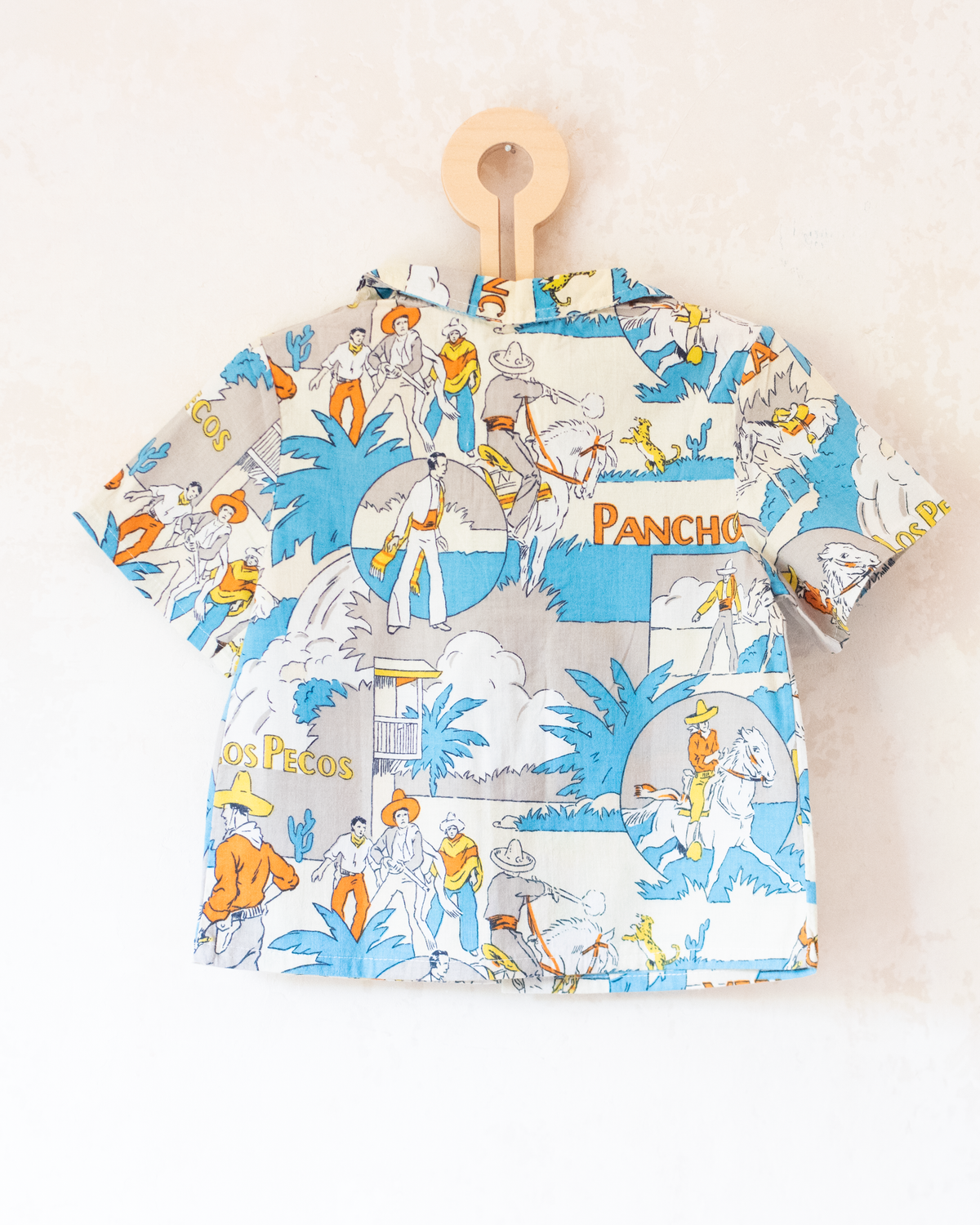 Button-down shirt with cowboy prints | 2-3 years