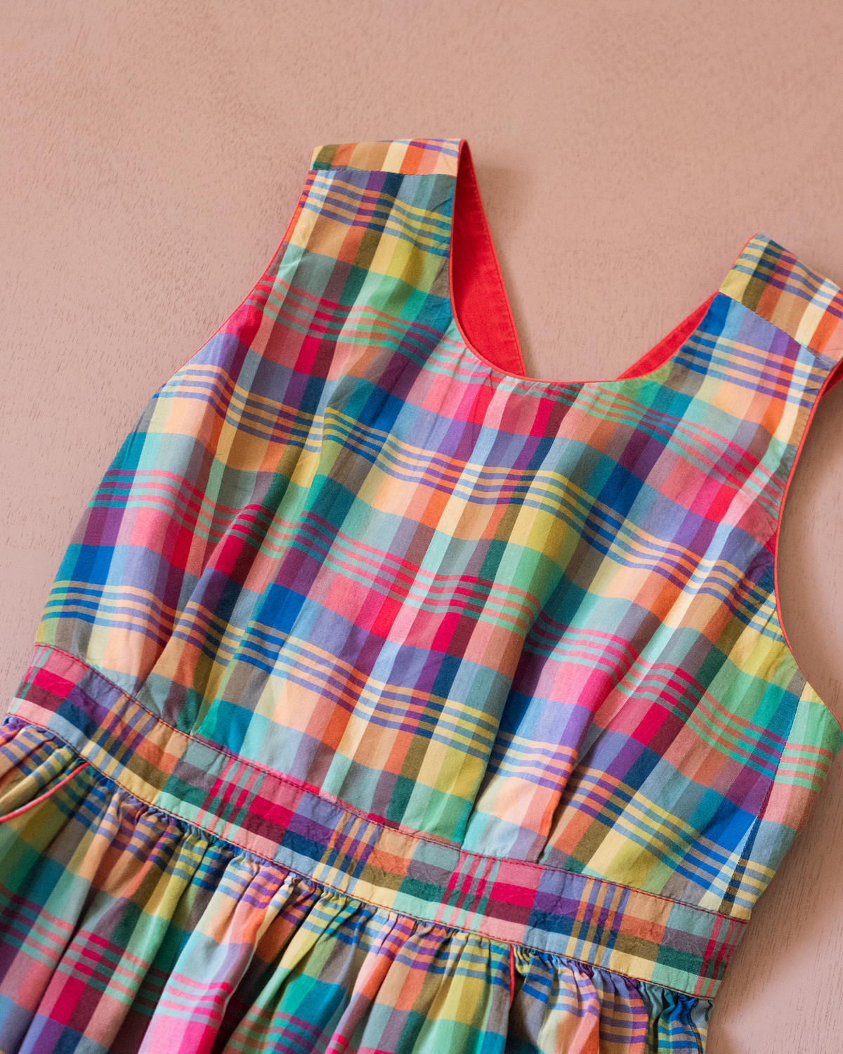 Colorful checkered dress | 6-7 years