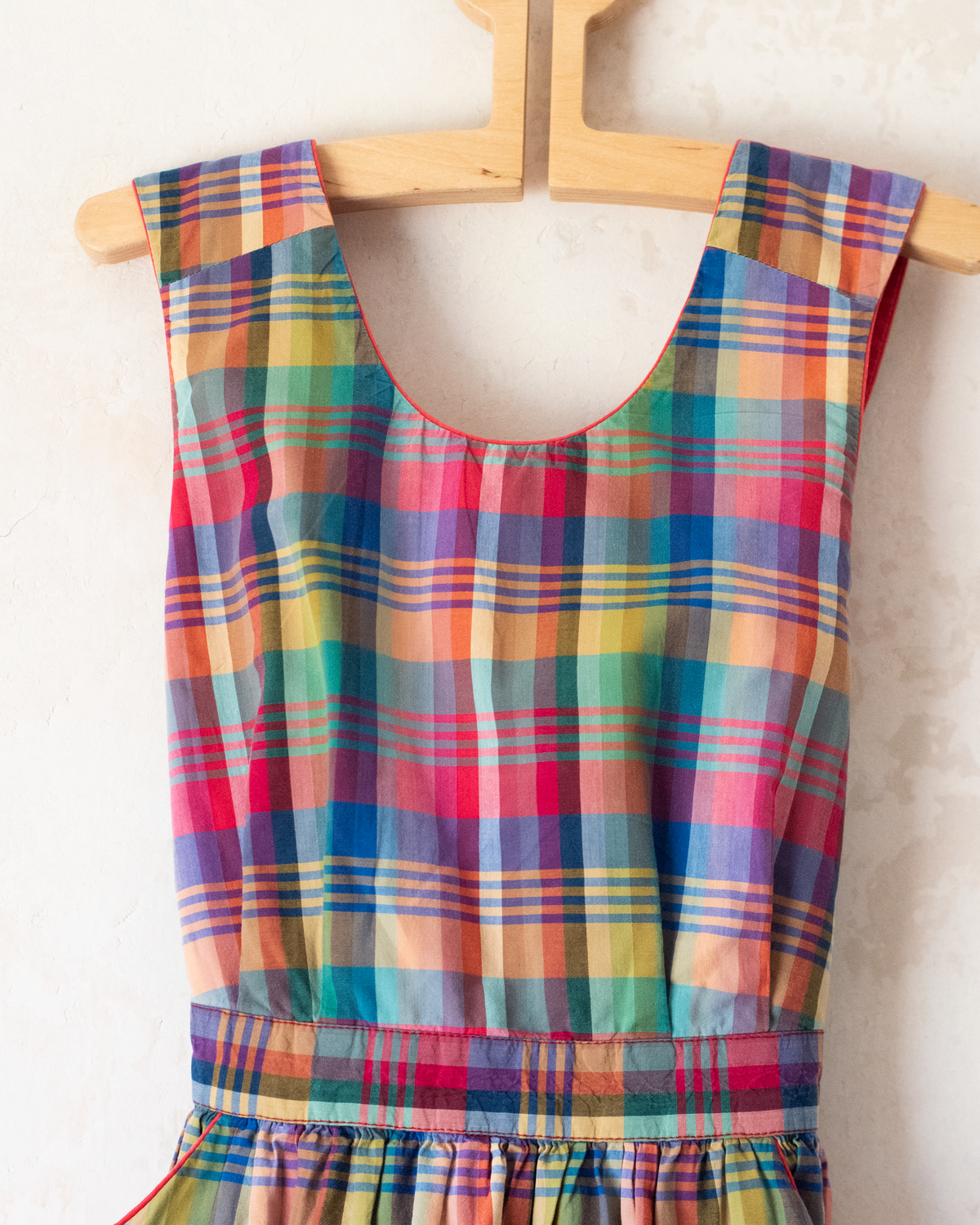Colorful checkered dress | 6-7 years