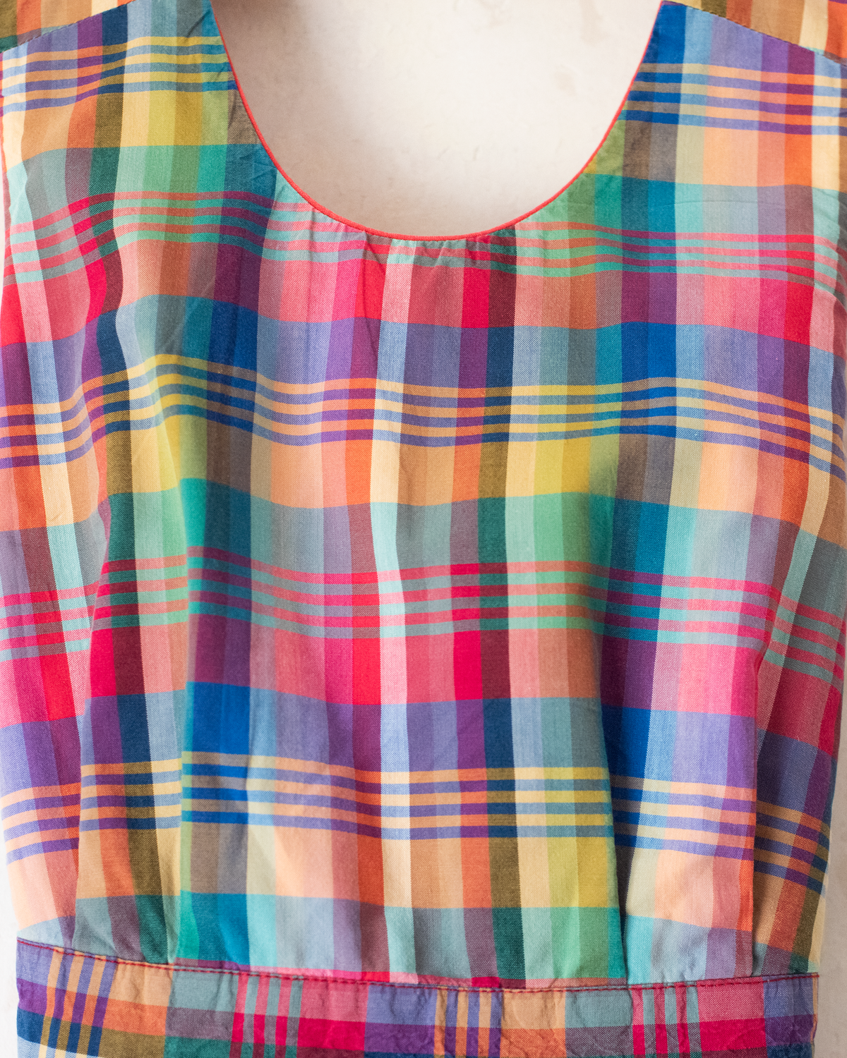 Colorful checkered dress | 6-7 years